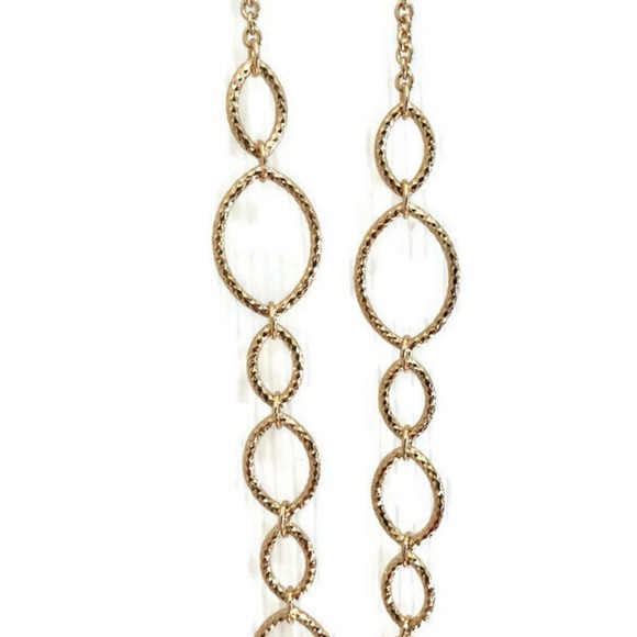 Monet Gold Tone Link Necklace - Picture 4 of 8